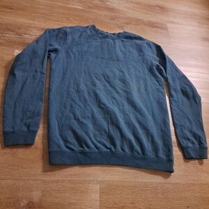 Cotton On Garments Teal Black Graphic Lettering Crewneck Sweatshirt Men's Small